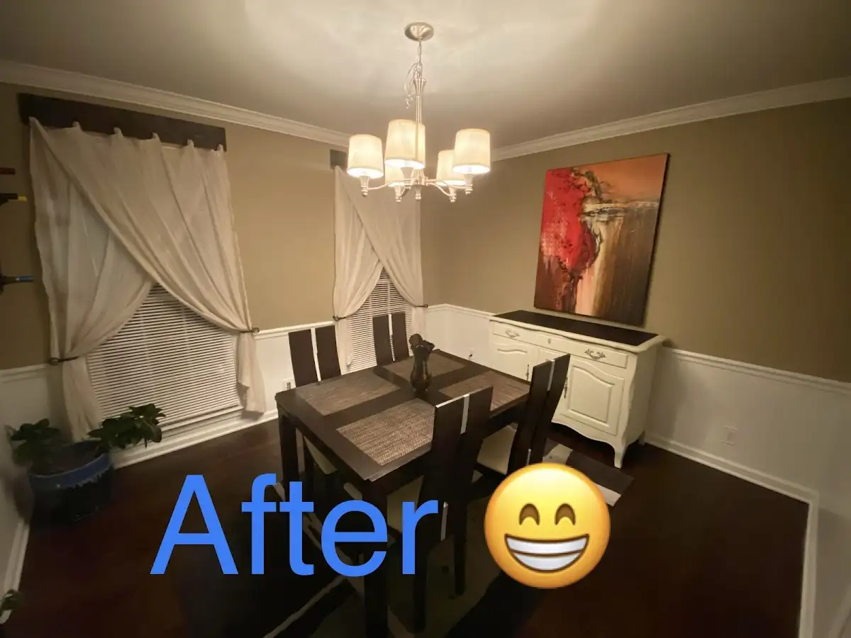 Professional dining room restoration after water damage in Fallon